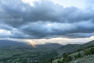 Scenic view of landscape against sky