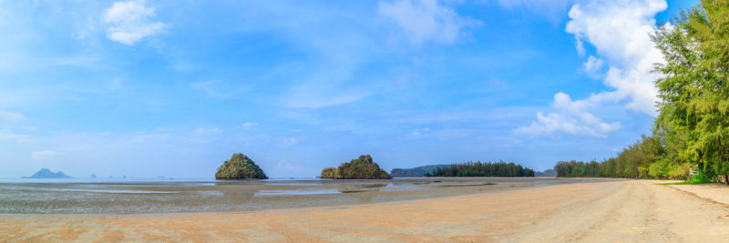 Panoramic shot of sea against sky