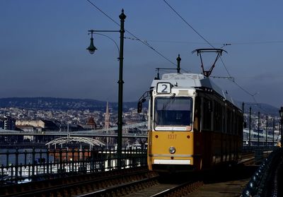 Tramway against sky