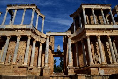 Ruined building against sky