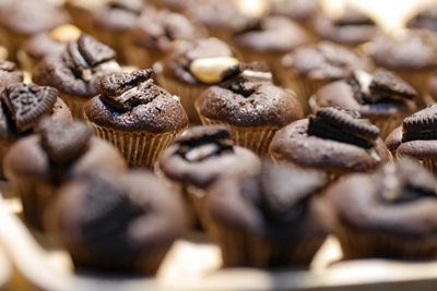 Close-up of cupcakes