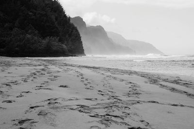 Scenic view of mountain against sky