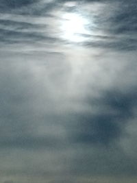 Low angle view of storm clouds in sky