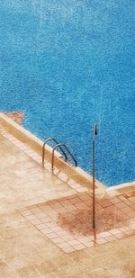 High angle view of swimming pool