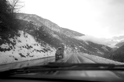 Road passing through country road