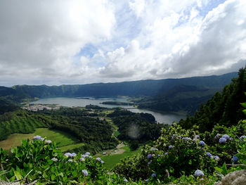 Scenic view of landscape against sky