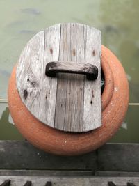 Close-up of rusty chain