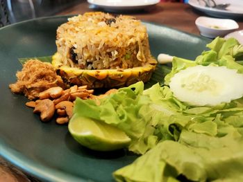 Close-up of food in plate