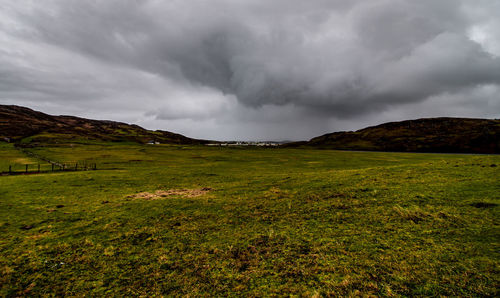 Scenic view of landscape against sky