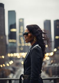 Young woman looking away