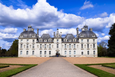 Building against cloudy sky