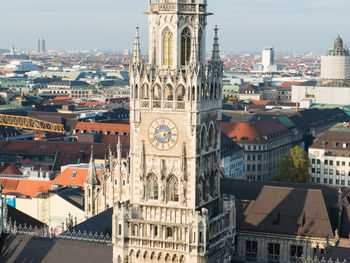 Aerial view of buildings in city