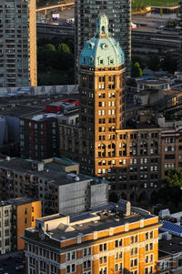 High angle view of cityscape