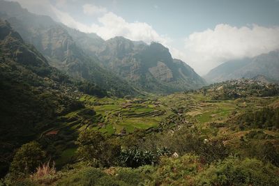 Scenic view of landscape against sky