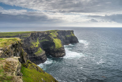Hags head, far end of iconic cliffs of moher, ireland