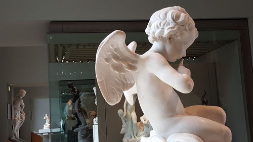 Statue of angel in museum