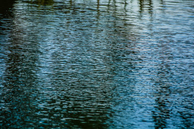 Full frame shot of rippled lake