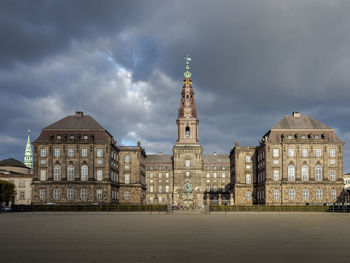 Christiansborg palace buildings in city