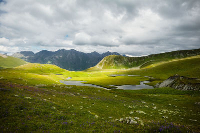 Scenic view of landscape against sky