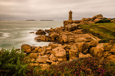 Lighthouse on beach