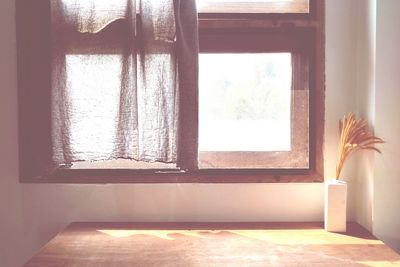 Open window of house