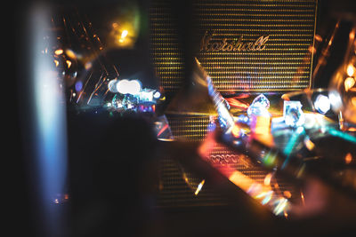 People at illuminated nightclub