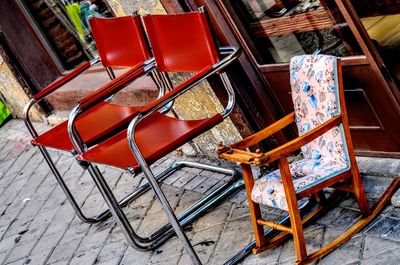 Chairs on floor