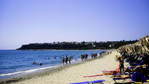 Group of people on beach