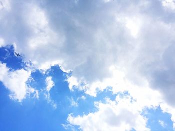 Low angle view of clouds in sky