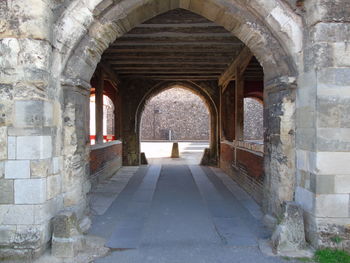 Corridor of historic building