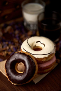 Close-up of coffee cup on table