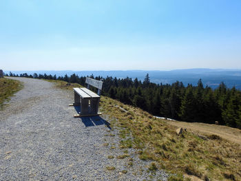 Scenic view of landscape against clear sky