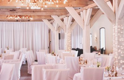 Table and chairs at home