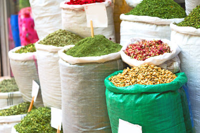 Close-up of vegetables for sale at market stall