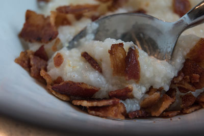 Close-up of dessert in plate