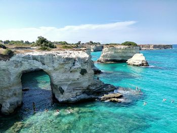 Scenic view of sea against sky