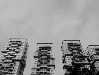 Low angle view of buildings against sky