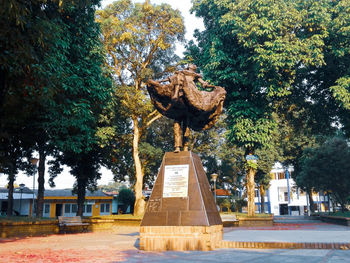 Statue in park