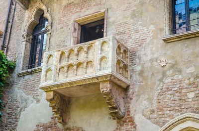 Low angle view of old building