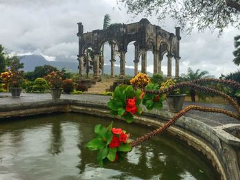 Built structure with trees in background