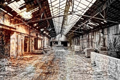 Interior of abandoned house