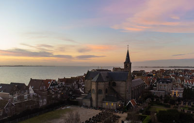 Dutch church at volendam during sunrise
zonsopkomst kerk in volendam