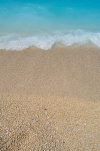 High angle view of beach