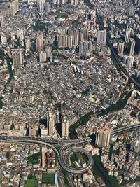 High angle view of cityscape