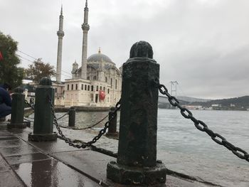 View of a building with river in background