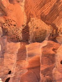 Full frame shot of rock formations