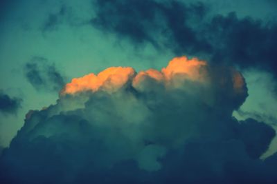 Low angle view of clouds in sky