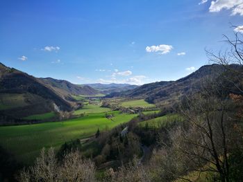 Scenic view of landscape against sky