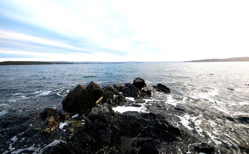 Scenic view of sea against sky