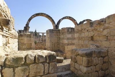 View of old ruins against the sky